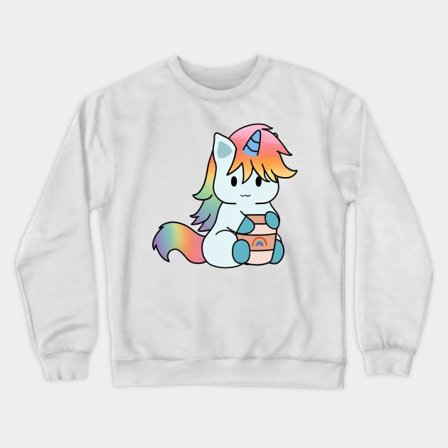 Unicorn Coffee Crewneck Sweatshirt by BiscuitSnack